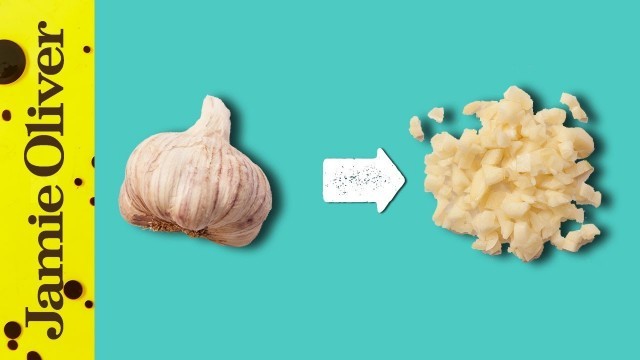 'How To Chop Garlic | 1 Minute Tips | Jamie Oliver'