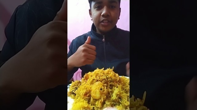 'Eating Aloo Dum Biryani |Food king| Eating Sound, Mukbang show Indian eating show YouTube short'