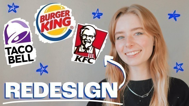 'Redesigning Popular Fast Food Logos'