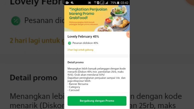 'cara ikutan promo rekomdasi grabfood lovely february 45%  PRM CHANNEL'