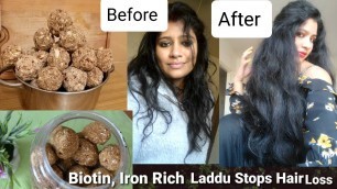 'Biotin, Iron, Calcium, Protein Rich Laddu For Healthy and Strong Hair/Biotin,Iron, Protein rich Food'