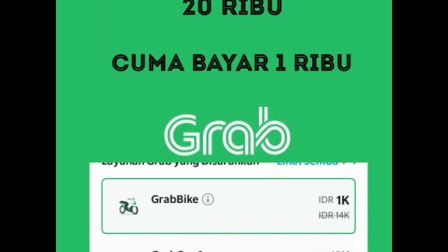 'CUMA BAYAR SERIBU!KODE PROMO GRAB TERBARU 2020'