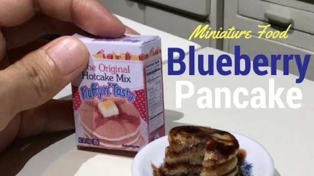 'Miniature Food Blueberry Pancake (mini food) (miniature cooking) (ASMR) (DIY)'