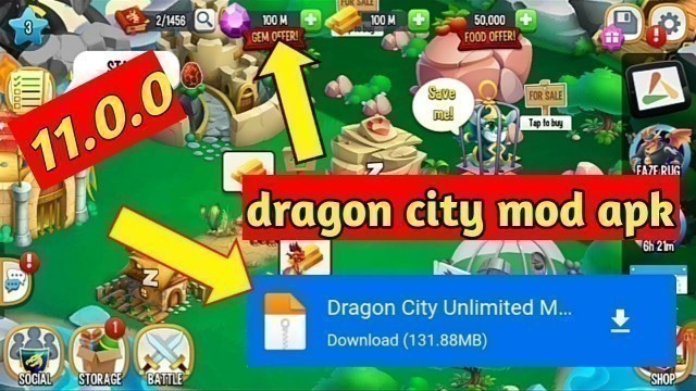 'dragon city mod apk 11.0.0/how to hack dragon city mode menu,unlimited gems,coins,foods,vip hack'