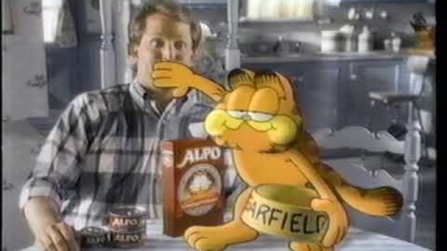 '1989 Garfield Alpo Cat Food TV Commercial'