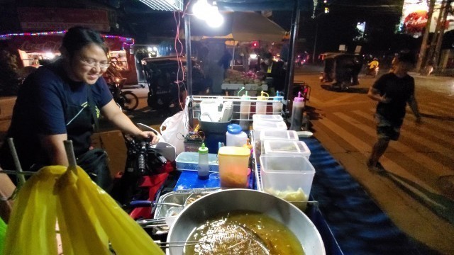 'Food cart on the street, Davao City Philippines, 12-17-2019'