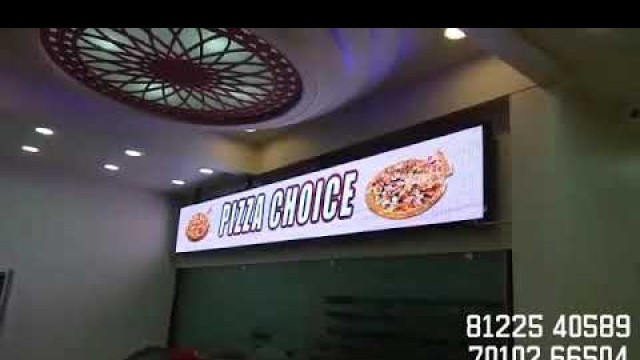 'Digital Menu Signage LED Screen Offers Display Advertising Food Court to Customers Tamil Nadu India'