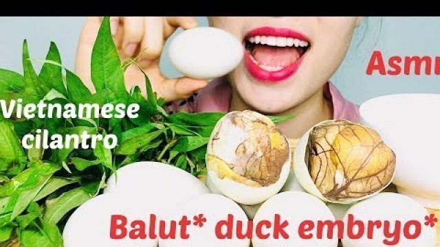 'ASMR EXOTIC FOOD eating BALUT (DUCK EMBRYO)'