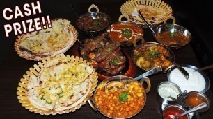 'Undefeated Indian Food Challenge w/ 5 Curries & 1kg Mixed Grill!!'