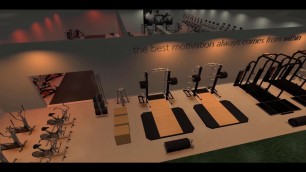 'Tour of a gym - 3D interior design of a fitness club created with Ecdesign'