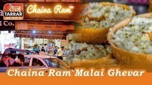 'Chandni Chowk: Chaina Ram Malai Ghewar | Fatehpuri | Old Delhi Food'