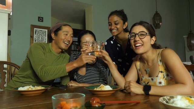 'Cooking Indian Food for our Japanese Airbnb Hosts! And their reactions :D | EP10: Iss Baar America'