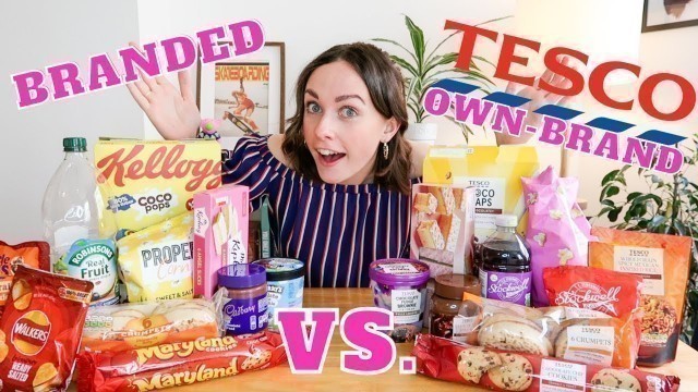 'Own Brand Food vs Branded Food | Blindfold Taste Testing Challenge | Tesco vs Kellogs'