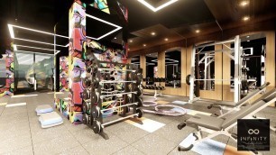 'Fitness center gymnaseum by Infinity Turnnkey Interiors(design & Build)'