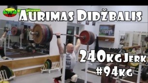 'Aurimas Didžbalis | Olympic Weightlifting Training | Motivation'