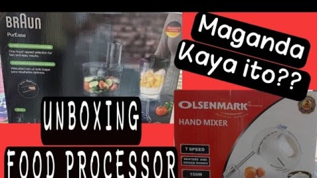 '#Braun #Olsenmark #FoodProcessor Unboxing Braun and Olsenmark brand food processor//Pinay In Oman'