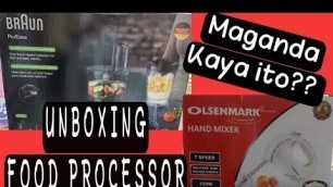 '#Braun #Olsenmark #FoodProcessor Unboxing Braun and Olsenmark brand food processor//Pinay In Oman'