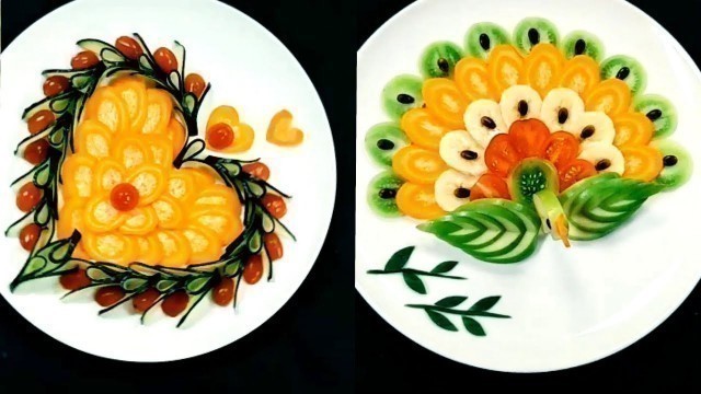 '15 Easy Food Crafting Ideas | Cute Food Creation Heart | Fruit and Vegetables Carving Garnish Art'