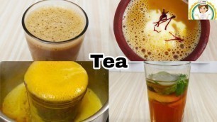 'Tea recipe / Chai / 4 types of tea from food brand 