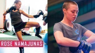 'Rose Namajunas Conditioning Drills & Pad Work | Fitness Babes'