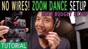 'ZOOM Dance Class Clean Audio Guide | No Wires On Instructor | Phone For Music | USB Audio Interface'