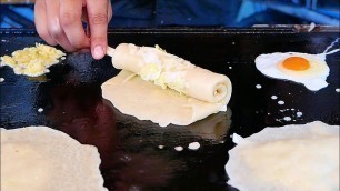 'Japanese Street Food - CHEESE CORN DOG, MOCHI, PANCAKE Tokyo Japan'