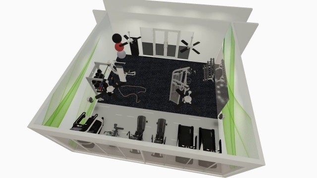 'Petro Hunt Fitness Center Fitness Visio Gym Consulting and Equipment Apartment Design'