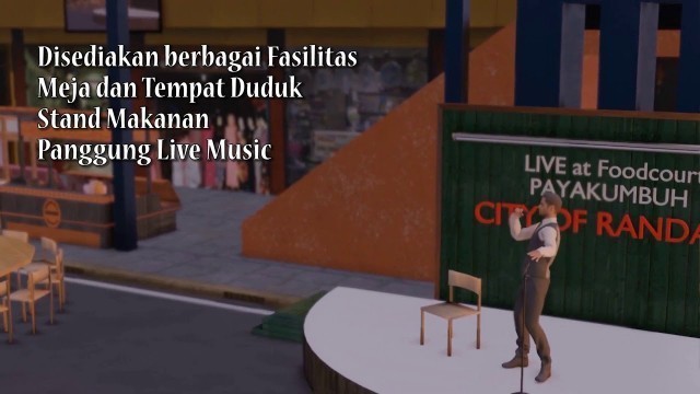 'Video Animasi Ilustrasi 3D Perencanaan Food Court Bawah Kanopi Pasar Pusat Payakumbuh Part II'