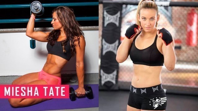 'Miesha Tate (MMA Fighter) Gym Training & Conditioning | Fitness Babes'