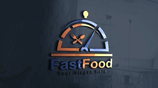 'Fast food logo design photoshop cc tutorial'