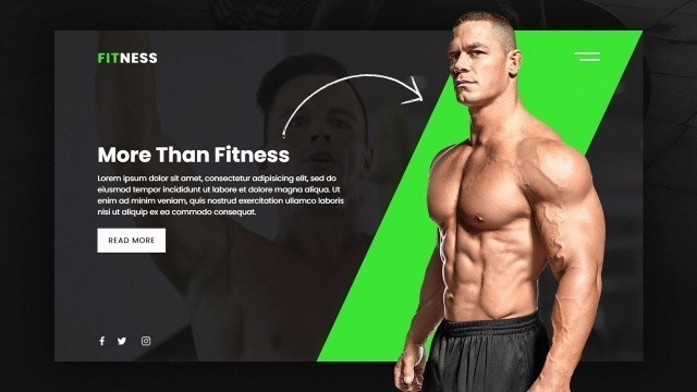 'Fitness Gym Website Design | Complete Responsive Landing Page UI Design using Html5 & CSS3'