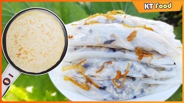 'Bánh Cuốn Cấp Tốc Làm Bằng Máy Crepe Đơn Giản Nhanh Gọn Tiết Kiệm Thời Gian Vào Bếp - KT Food'