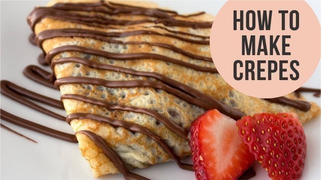 'Basic French Crepes Recipe - Crepe Batter just in a minute... || Easy CookBook'