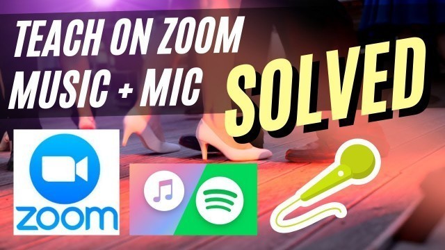 'How to zoom with music and microphone for dance class #zoom #music #microphone'