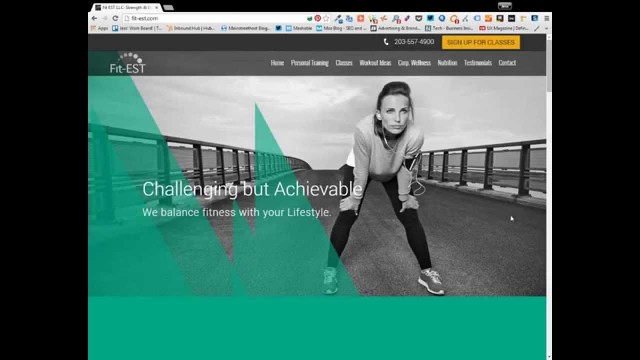 'Responsive Website Design by Mainstreethost - Fit-EST Gym and Fitness Center'