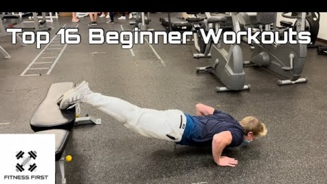 'Top 16 BEGINNER Workouts• At Home Workout• Fitness First'