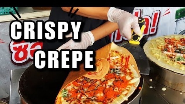 'Crispy Crepe with amazing skills |Extra Cheese |Thailand Street Food I Foodie | -'