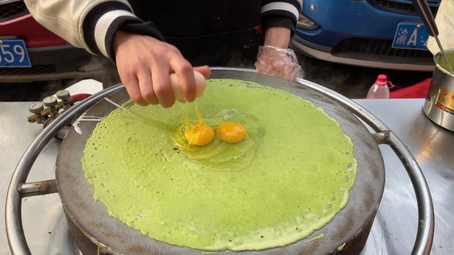 'Chinese healthy Jian Bing(crepe) - Chinese Street Food'