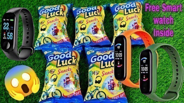 'OMG got Smart fitness Band watch inside Good Luck snacks | Free Gifts and Money inside'