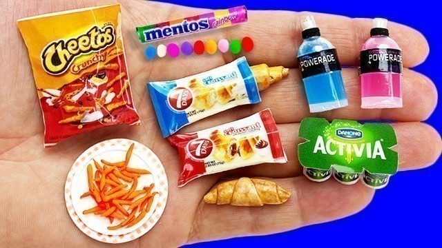 '12 DIY MINIATURE FOOD AND DRINKS HACKS AND CRAFTS !!!!'