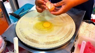 'BANGKOK STREET FOOD | Shredded Pork Floss & Egg Crepe'