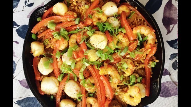 'Easy and Fail-Proof Shrimp, Sausage, and Scallops Paella ala Sasa'