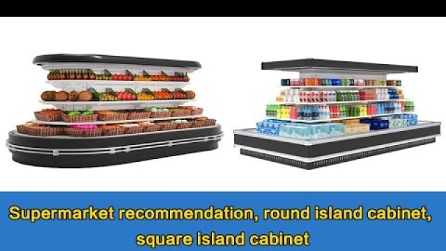 'Circular Island Freezer Commercial Fridge Open Chiller Supermarket Display Island Freezer'