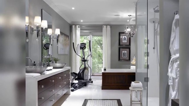 'Small fitness studio design ideas Small workout room ideas'