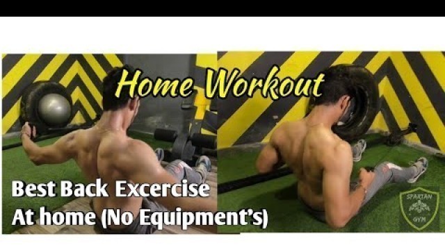 'Best Back Workout At Home || No Equipment || Home Workout Series || Fitness First'