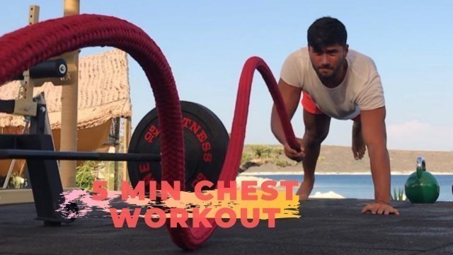 '5 MIN CHEST WORKOUT - at Home (bodyweight,no equipment) I Evde Göğüs Büyütme Antrenmanı'