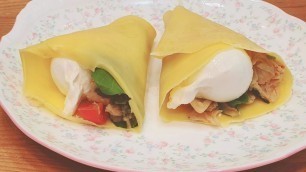 '[Korean Food] Kimchi Crepe | Fusion Korean Food Recipe'