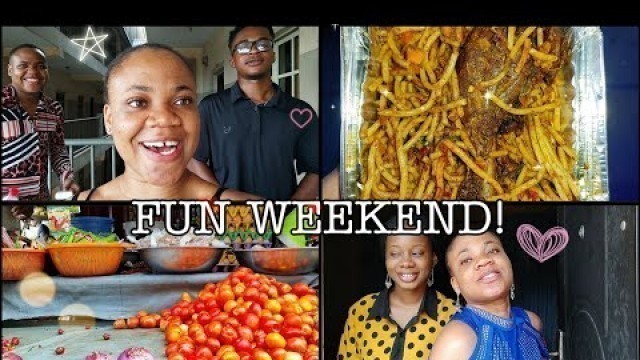 'Influencing for a new food brand in school || Shopping at the market + cooking || Weekends in school'