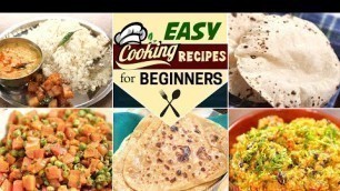 '5 Basic Cooking Recipes For Beginners | Dal | Jeera Rice | Rajma Khichdi | Roti | Sabzi | Paratha'