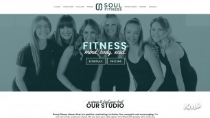 'Kite Media Website & Logo Design for Soul Fitness Studio'